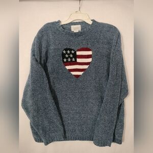 Christopher & Banks Blue Knit Sweater Vintage 90s